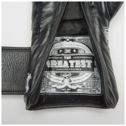 Боксерські рукавички Leone GN111 The Greatest Black 14 унцій (GN111_Black_14oz)