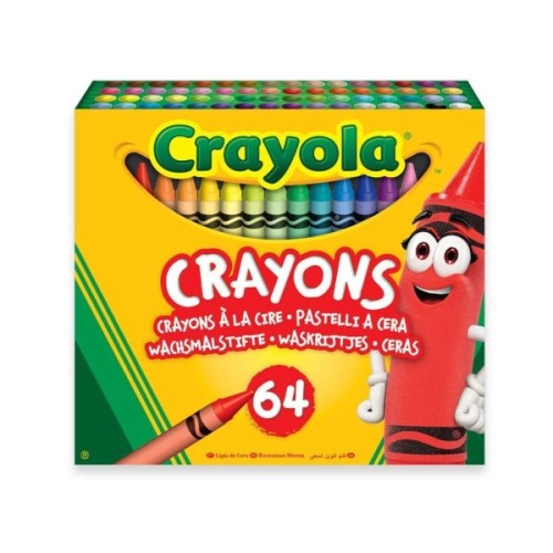 Олівці кольорові Crayola воскові, 64 шт (52-6448)