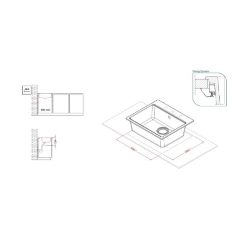 Мийка кухонна Elleci TIME 105 on top nero 40