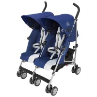 Коляска Maclaren Twin Triumph для двійні Blue/Silver (WM1Y120042)