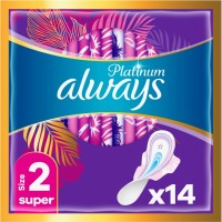Гігієнічні прокладки Always Platinum Super (Розмір 2) 14 шт. (8001090444998)