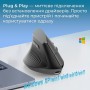Мишка Ajazz i300 Wireless/Bluetooth/USB Black (i300-B)