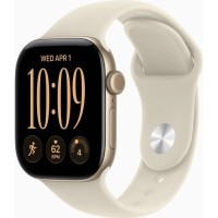 Смарт-годинник Apple Watch Series 12 GPS 42mm Light Gold Aluminium Case with Sand Sport Band - S/M (MJED4RK/A)