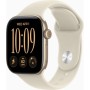 Смарт-годинник Apple Watch Series 12 GPS 42mm Light Gold Aluminium Case with Sand Sport Band - S/M (MJED4RK/A)