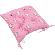 Подушка на стілець MirSon Бязь Принт 17-0528 Bunnies pink 40х50 см (2200006276845)