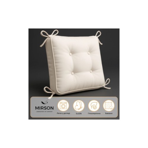 Подушка на стілець MirSon Бязь Принт 17-0528 Bunnies pink 40х50 см (2200006276845)