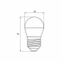 Лампочка Eurolamp LED G45 5W 530 Lm E27 4000K deco 2шт (MLP-LED-G45-05274(Amber))