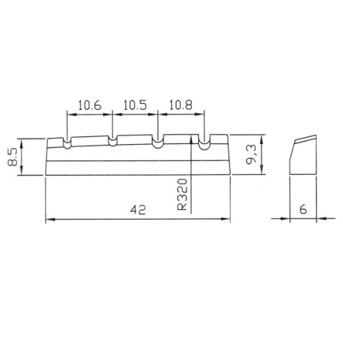 Поріжок для гітари Paxphil NT007 Black