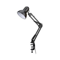 Настільна лампа Євросвітло Ridy-027 E27 зі струбциною чорна