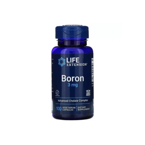 Мінерали Life Extension Бір, 3 мг, Boron, 100 вегетаріанських капсул (LEX-16611)
