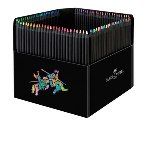 Олівці кольорові Faber-Castell Black Edition colour pencils 100 кольорів тригранні чорне дерево (32354)