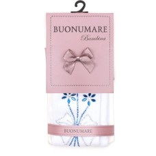 Колготки дитячі BNM з квітами зі страз (M0C0302-1163-3G-white)
