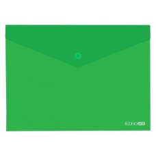 Папка - конверт Economix А5 180 мкм прозора, фактура "глянець", зелена (E31316-04)