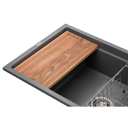 Мийка кухонна GRANADO Royal Estella grafito (+ подрібнювач Algar 1000 + змішувач Ferrol inox + дозатор Redondo inox + (ksg0309)