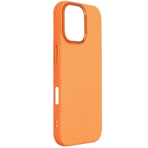 Чохол до мобільного телефона Armorstandart LikeCarbon2 MagCase Apple iPhone 17 Kevlar Orange (ARM88614)