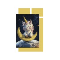 Дитячий постільний набір Home Line Одноріг на місяці (193167)