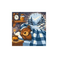 Картина по номерам ArtCraft Ведмежий відпочинок 30х30 см (15126-AC)