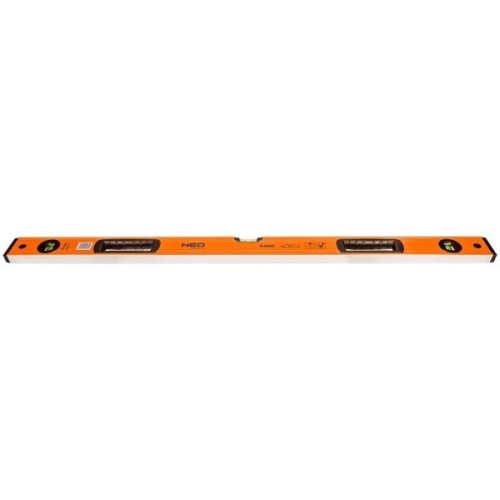 Рівень Neo Tools S 400 алюмінієвий, 100 см, 3 капсули, 2 отвори для рук (71-144)