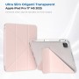 Чохол до планшета BeCover Ultra Slim Origami Transparent Apple iPad Pro 11" M5 2025 Pink (715956)