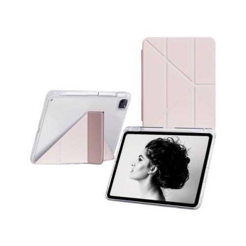 Чохол до планшета BeCover Ultra Slim Origami Transparent Apple iPad Pro 11" M5 2025 Pink (715956)