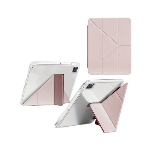 Чохол до планшета BeCover Ultra Slim Origami Transparent Apple iPad Pro 11" M5 2025 Pink (715956)