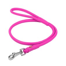 Повідець для собак WAUDOG Glamour круглий L d 13 мм Д 122 см рожевий (33797)