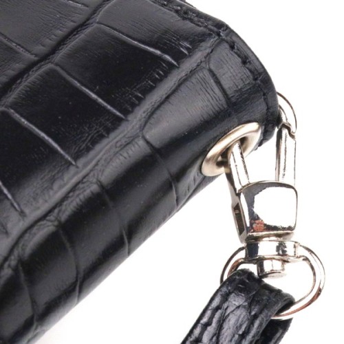 Гаманець Canpellini З натуральної шкіри Чорний (21623)