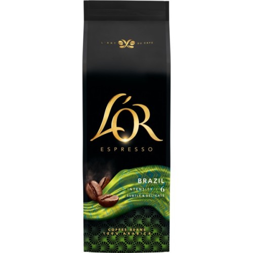 Кава L'OR Espresso Brazil 100% Арабіка в зернах 500 г (8711000464649)