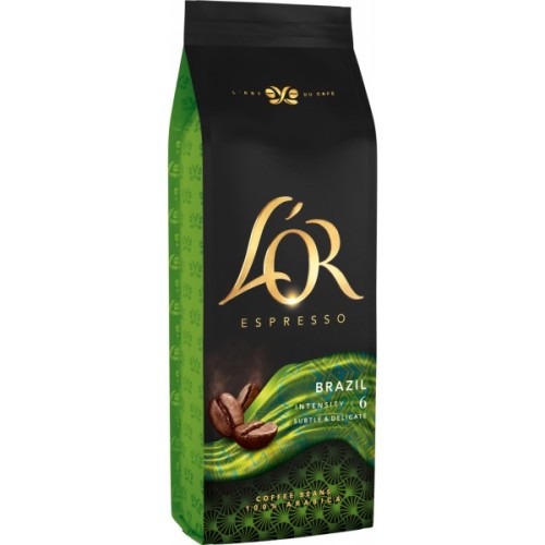 Кава L'OR Espresso Brazil 100% Арабіка в зернах 500 г (8711000464649)
