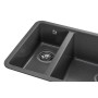Мийка кухонна GRANADO Under top DOUBLE grafito (gr3409)