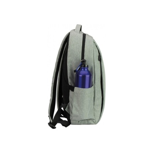 Рюкзак шкільний Optima 17.5" USB Techno чоловічий 0.7 кг 16-25 л Світло-сірий з виділеними елементами (O97590-03)