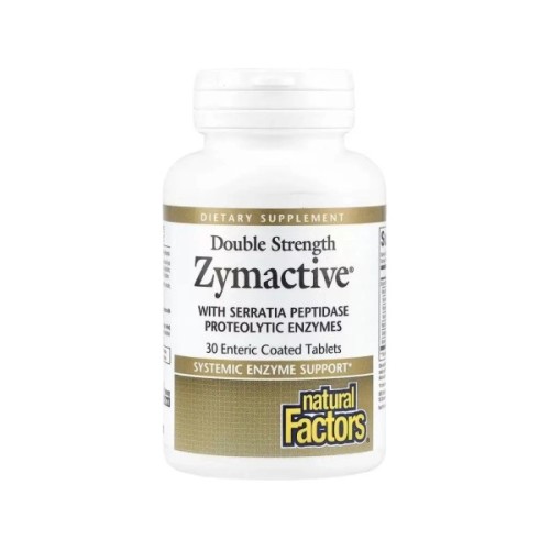 Вітамінно-мінеральний комплекс Natural Factors Ферменти подвійної концентрації, Zymactive, Double Strength, 30 табле (NFS-01752)