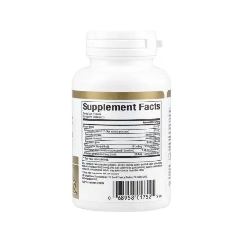 Вітамінно-мінеральний комплекс Natural Factors Ферменти подвійної концентрації, Zymactive, Double Strength, 30 табле (NFS-01752)