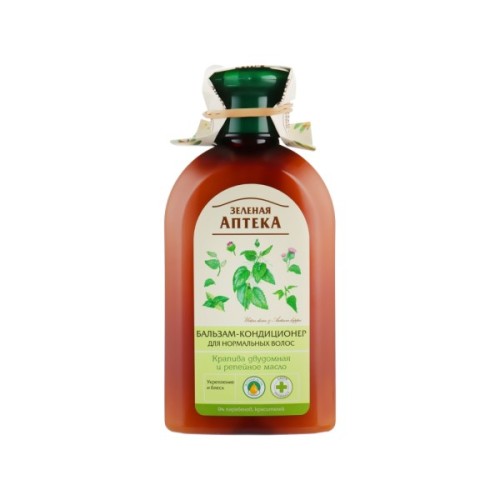 Кондиціонер для волосся Green Pharmacy Кропива і реп'яхова олія для нормального волосся 300 мл (4823015934568)