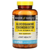 Вітамінно-мінеральний комплекс Mason Natural Глюкозамін, хондроїтин та вітамін D3, Glucosamine Chondroitin Plus Vitami (MAV-15856)