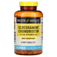 Вітамінно-мінеральний комплекс Mason Natural Глюкозамін, хондроїтин та вітамін D3, Glucosamine Chondroitin Plus Vitami (MAV-15856)
