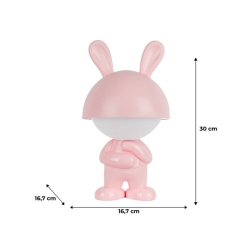 Нічник Kite Світильник LED з акумулятором Dreamy Bunny, рожевий (K25-315-1-2)