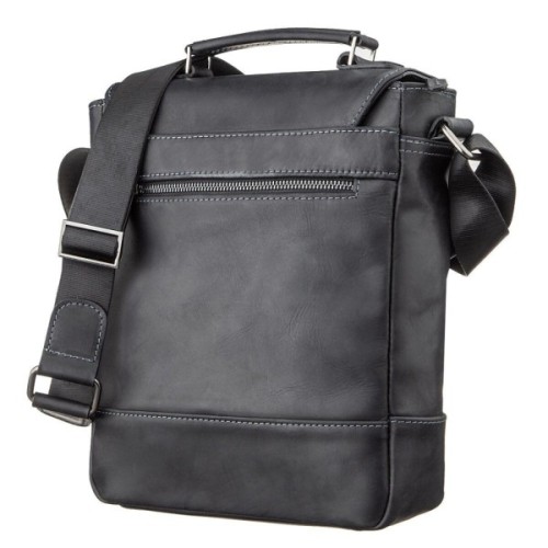 Сумка Shvigel З вінтажної шкіри Чорна (11137)