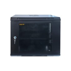 Шафа настінна GEAR 9U 19'' 600x600x450 мм, + полка 19", black (GWMSN-9U-600-600)