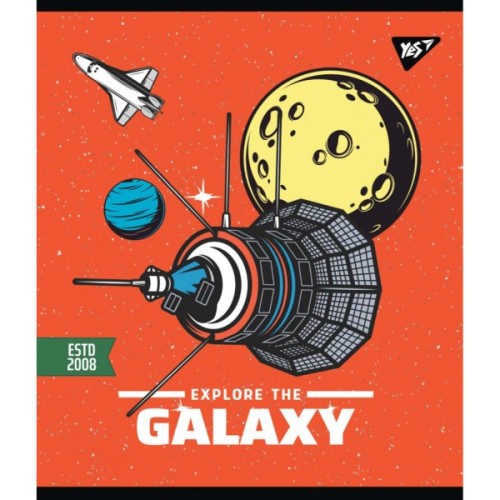 Зошит Yes А5 Galaxy Exploring 12 аркушів лінія (765165)