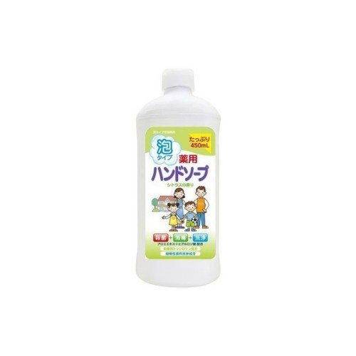Мило-пінка Rocket Soap Medicated Foaming Hand Soap Антибактеріальне Цитрус Змінний блок 450 мл (4571113801168)