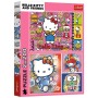 Пазл Trefl Hello Kitty Вітаю Кітті та друзів 2х200 елементів (5900511133363)