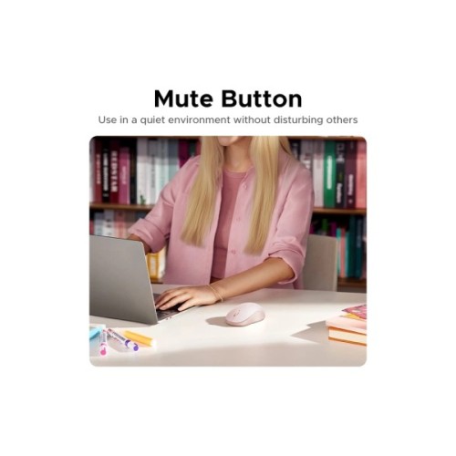 Мишка Ugreen M331 Wireless/Bluetooth Pink (65625)
