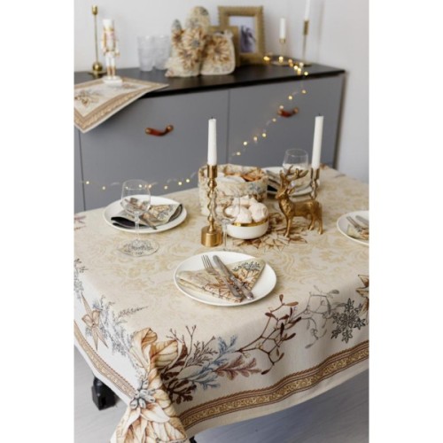 Скатертина Прованс гобеленова Золоте свято 135х180 см (036317)