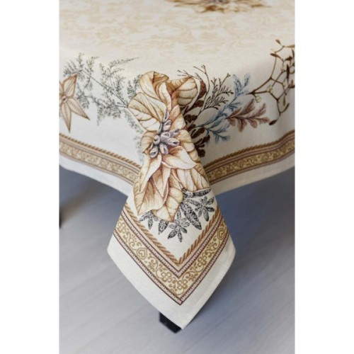 Скатертина Прованс гобеленова Золоте свято 135х180 см (036317)