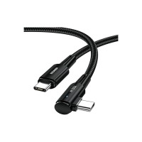 Дата кабель USB-C to USB-C 2.0m 100W 90° corner black Essager (EXCTT1-CGWTA01)