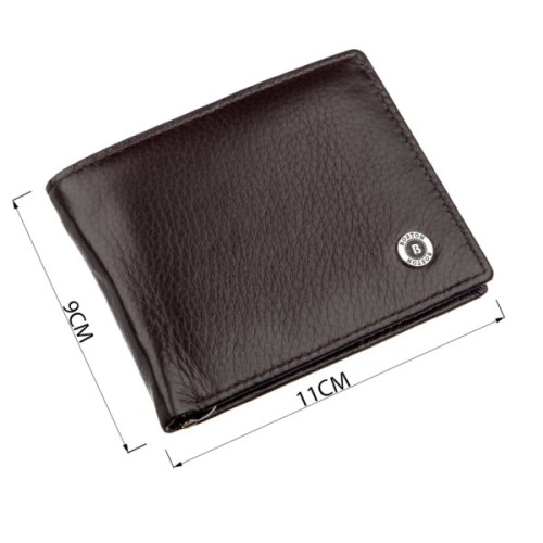 Портмоне Boston Із затискачем для купюр Коричневе (18827)