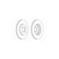 Гальмівний диск FERODO DDF1072