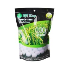 Страйкбольні кульки BB King Biogradable 6 мм 0,30 г 1кг/уп (1401.00.10) Страйкбольні кульки BB King Biogradable 6 мм 0,30 г 1кг/уп (1401.00.10)