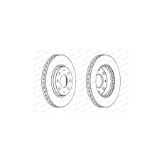 Гальмівний диск FERODO DDF1528